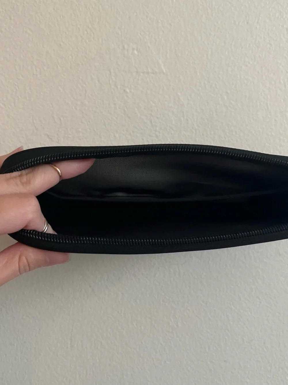 Dollface Black Travel Electronics Pouch